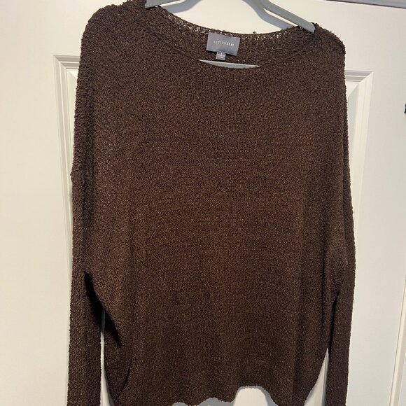 Hudson Gray Sweaters - Hudson Gray Brown Textured Knit Sweater | Size L